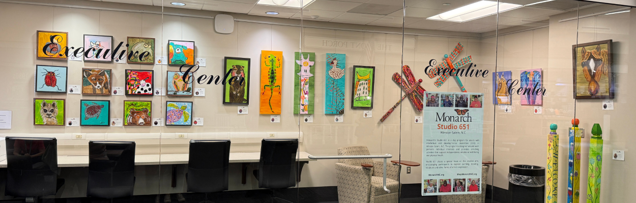 studio 651 artwork featured at piedmont triad international airport