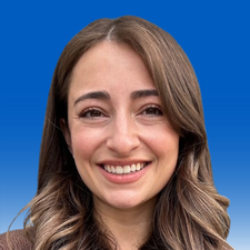Person with long, wavy hair.